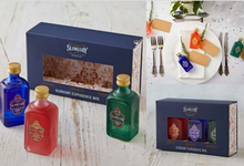 Load image into Gallery viewer, From the Slingsby Gin collection comes The Experience Box featuring Minis of London Dry Gin, Rhubarb Gin &amp; Gooseberry Gin
